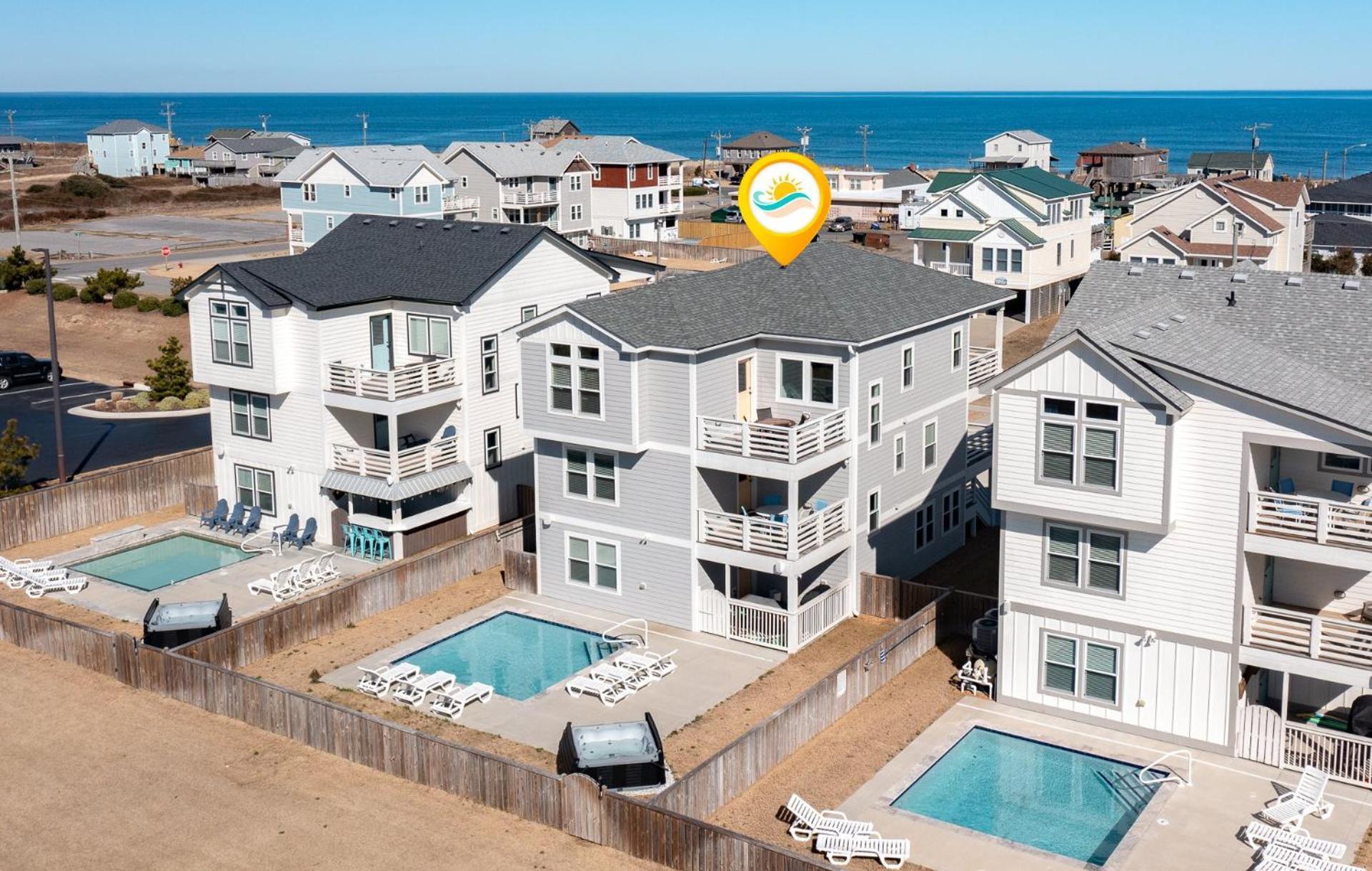 4058 Beach Haven 4 Min Walk To Beach Pool Kitty Hawk Bagian luar foto