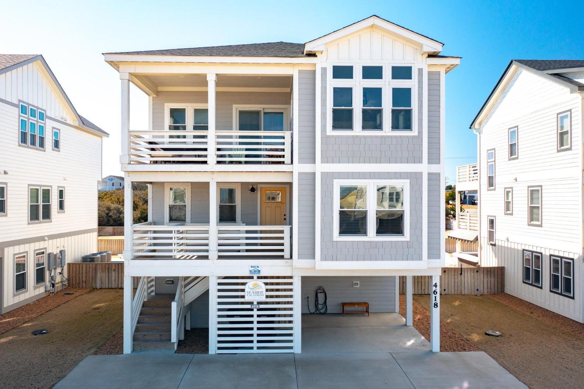 4058 Beach Haven 4 Min Walk To Beach Pool Kitty Hawk Bagian luar foto