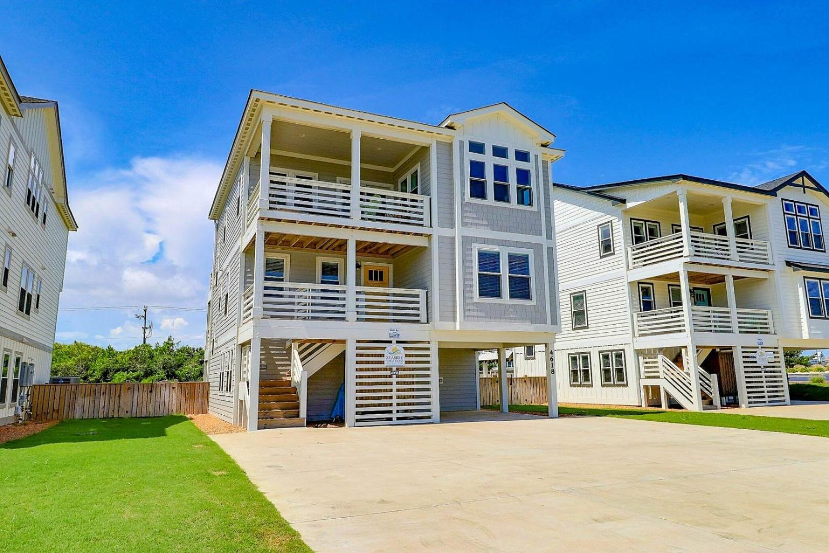 4058 Beach Haven 4 Min Walk To Beach Pool Kitty Hawk Bagian luar foto